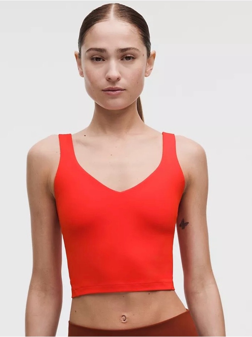 Lululemon Align V-Neck Tank in Cherry Ember